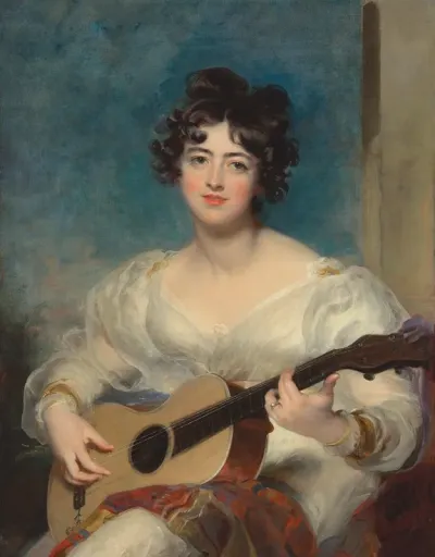 Portrait Of Elizabeth Blake Lady Wallscourt 1805 1877