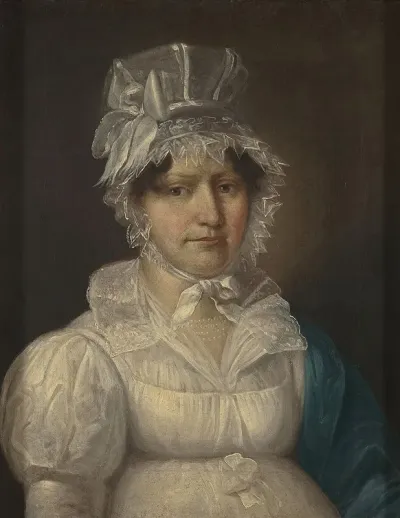 Portrait Of Elzbieta Pade D 1833 Wife Of Marcin