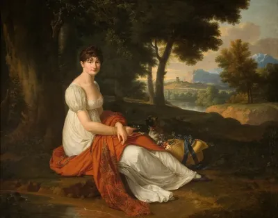 Portrait Of Elzbieta Skotnicka Nee Laskiewicz 1781 1849 Wife Of Michal Skotnicki