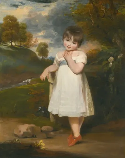 Portrait Of Emma Laura Whitbread Later Lady Eversley 1798 1857 When A Child