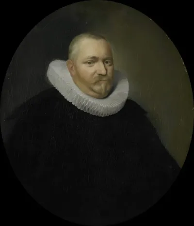Portrait Of Ewoud Pietersz Van Der Horst Director Of The Rotterdam Chamber Of The Dutch East India Company Elected 1618