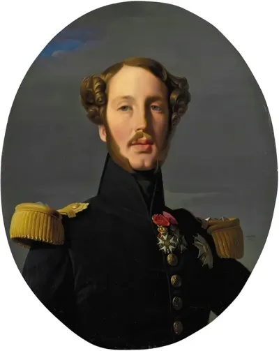 Portrait Of Ferdinand Philippe Louis Charles Henri Of Bourbon Orleans Duke Of Orleans