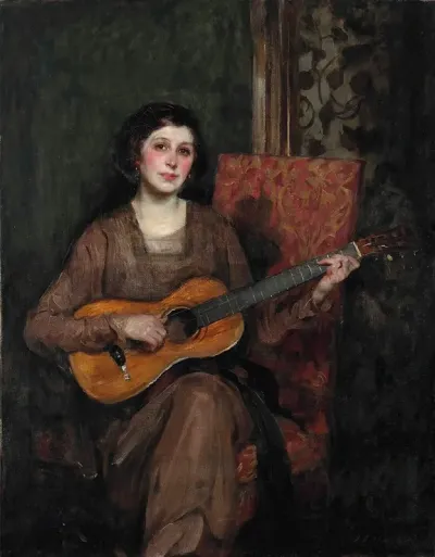Portrait Of Florence Shannon The Artists Wife