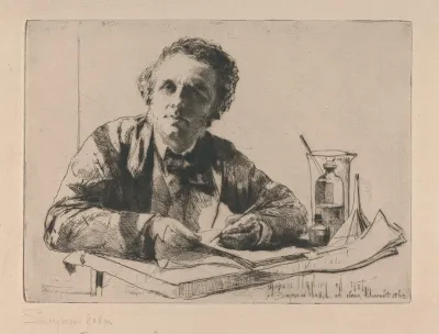 Portrait Of Francis Seymour Haden No 2 While Etching