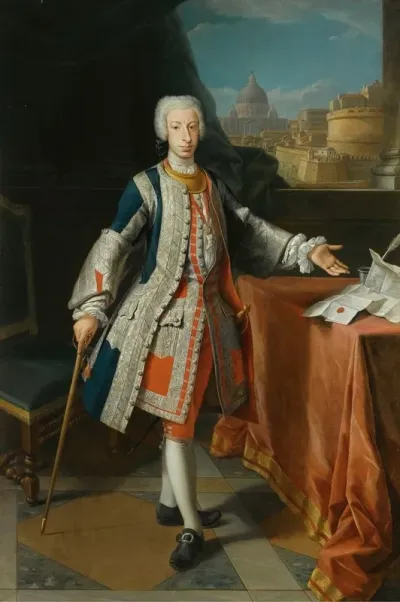 Portrait Of Francisco Pescatori Baroni Mastigoli Y Pasqual 1721 1791 Third Marquis Of San Andres De Parma
