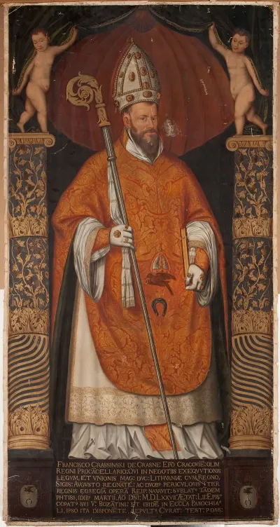 Portrait Of Franciszek Krasinski 1525 1577 Bishop Of Krakow