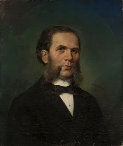 Portrait Of Franciszek Ruskiewicz 1819 1880 Painter