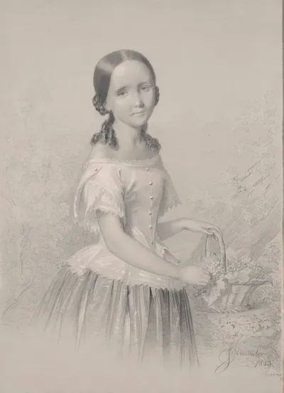 Portrait Of Franciszka Wolowska Sister Of The Mother Of Feliks Jasienski