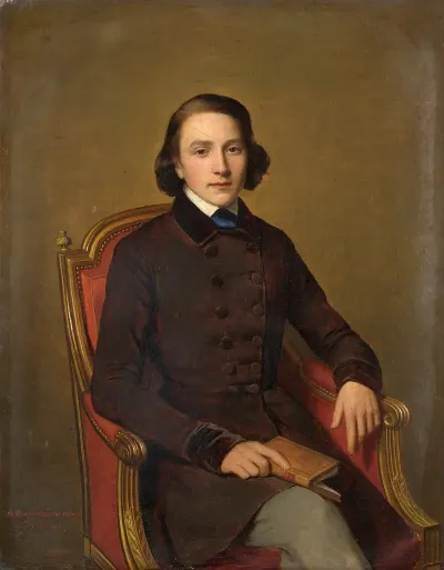 Portrait Of Francois Victor Hugo 1828 1873