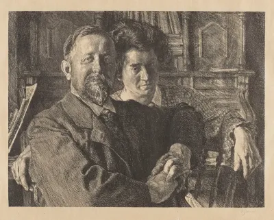 Portrait Of Franz Langheinrich And His Wife