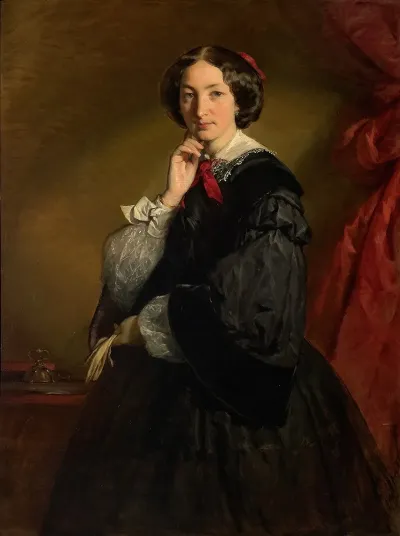 Portrait Of Frau Oelzelt Von Newien