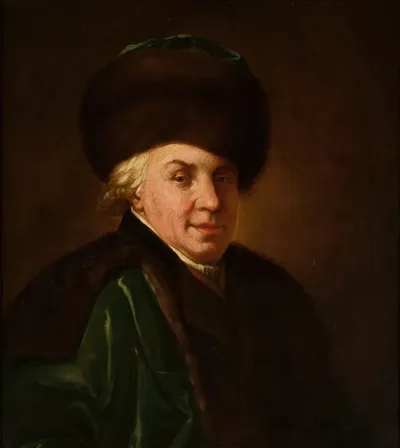 Portrait Of G R Derzhavin Russian Poet
