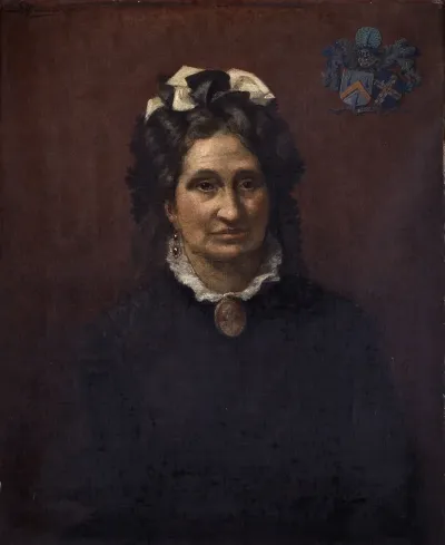 Portrait Of Gabrielle Josephine Van Huffel The Widow Of Napoleon De Pauw