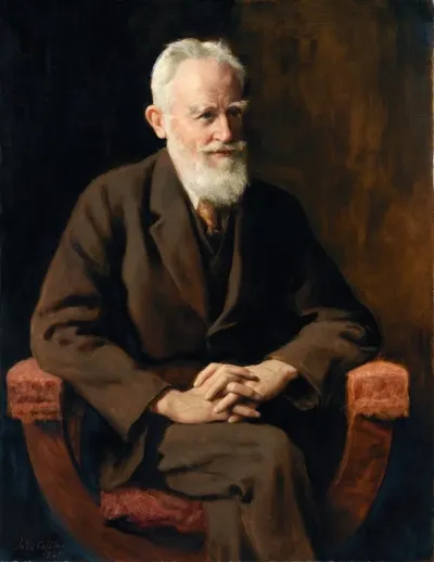Portrait Of George Bernard Shaw 1856 1950 Dramatist