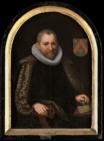Portrait Of Gerrit Willemsz Van Schoterbosch C 1538 1611