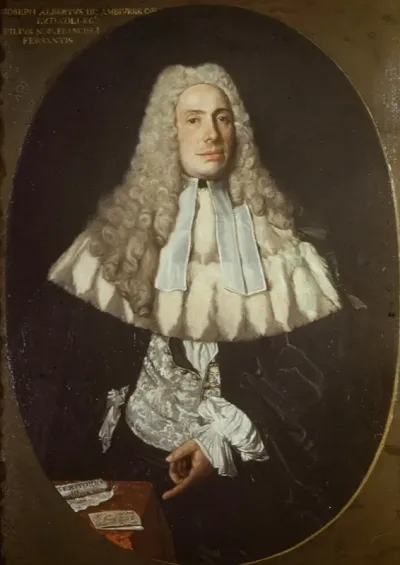 Portrait Of Giuseppe Alberto De Ambiveri Vicar Of The Mines Of Bergamo