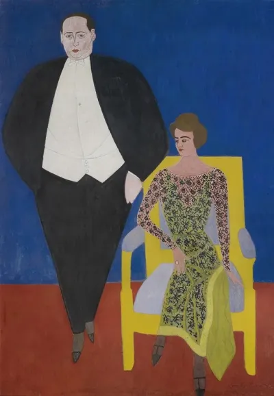 Portrait Of Gustave En Norine Van Hecke