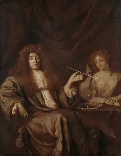 Portrait Of Hadriaan Beverland With A Prostitute