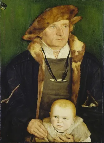 Portrait Of Hans Urmiller And His Son