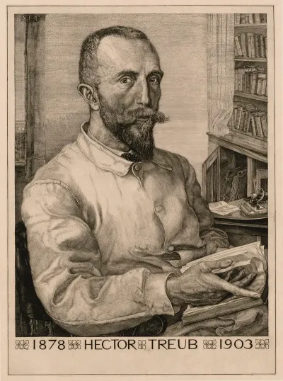 Portrait Of Hector Treub Professor Of Gynaecology And Obstetrics At Leiden University