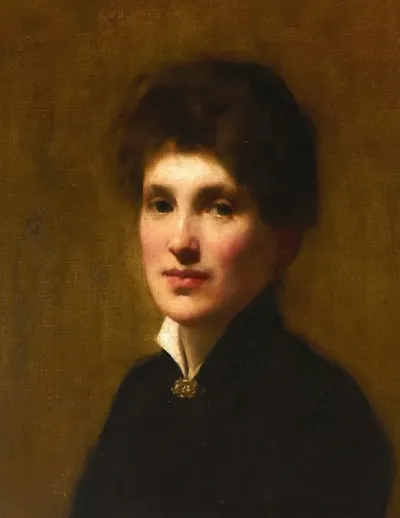 Portrait Of Henrietta Lowy Solomon The Artists Sister