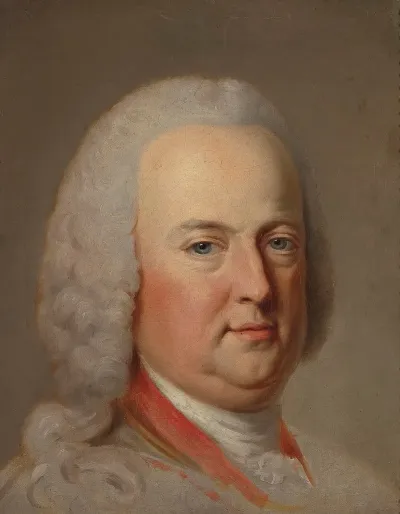Portrait Of Henryk Bruhl 1700 1763