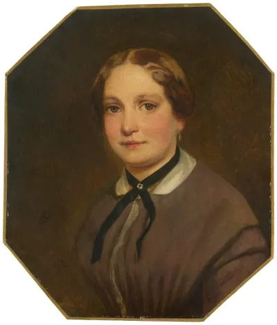 Portrait Of His Sister Emilie 1827 1873
