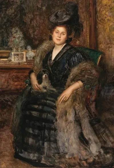 Portrait Of His Wife Berta The Visit