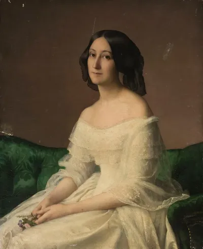 Portrait Of Hortense Thayer Nee Bertrand