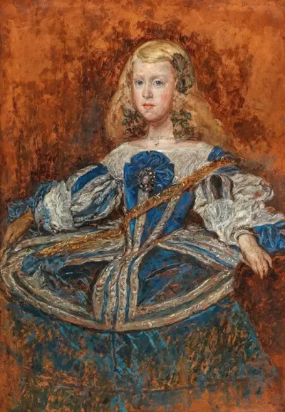 Portrait Of Infantin Margarita After Diego Velazquez