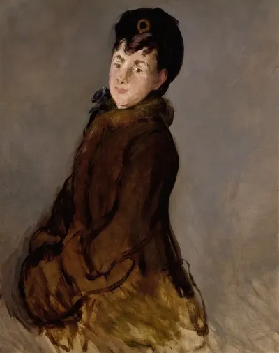 Portrait Of Isabelle Lemonnier With A Muff