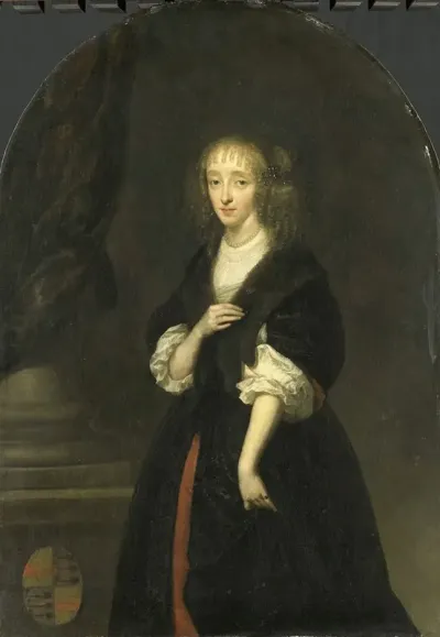 Portrait Of Jacoba Bicker 1640 95 Wife Of Pieter De Graeff