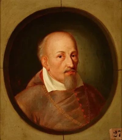 Portrait Of Jakub Zadzik 1582 1642 Korab Coat Of Arms Bishop Of Krakow