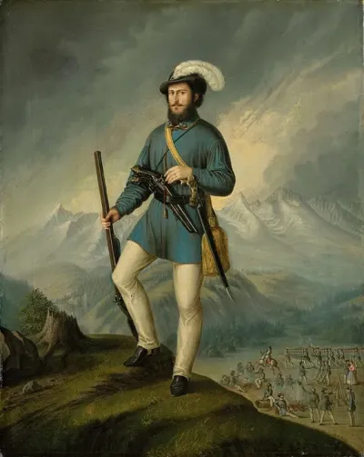 Portrait Of Jan Francisci As Captain Of The Slovak Volunteers