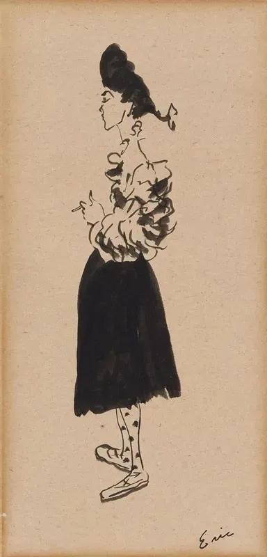 Portrait Of Janet Braguin In The Style Of Carl Erickson