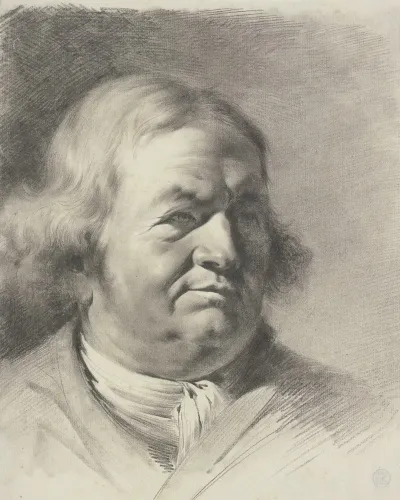 Portrait Of Jean Baptiste De Boissieu With A Necktie