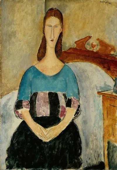 Portrait Of Jeanne Hebuterne Seated