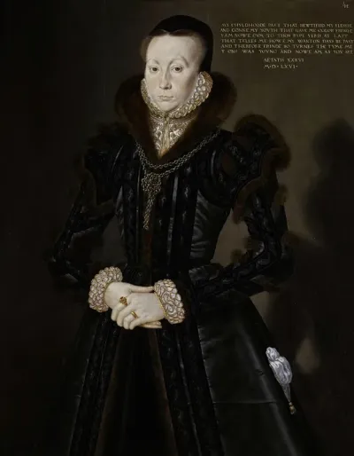 Portrait Of Joan Thornbury Mrs Richard Wakeman