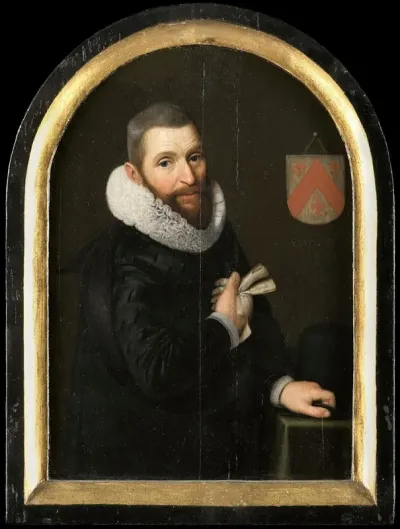 Portrait Of Johan Gerritsz Van Schoterbosch C 1564 1654