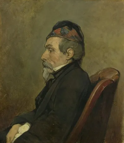 Portrait Of Johan Hendrick Louis Meyer Marine Painter