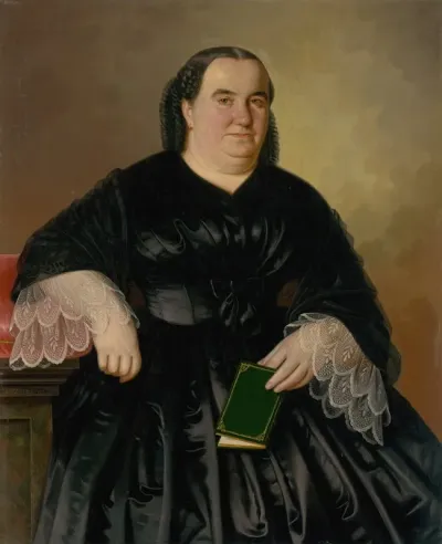 Portrait Of Johana Zmeskalova Nee Hamos
