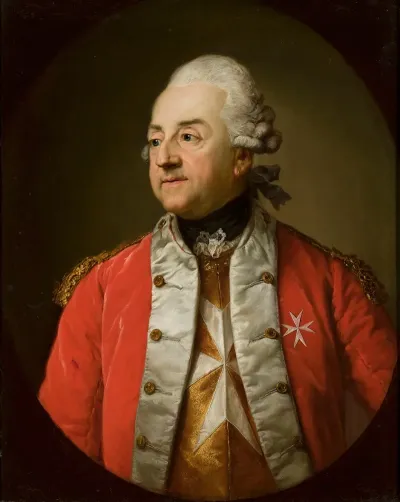 Portrait Of Johann N Schaffgotsch In A Military Uniform