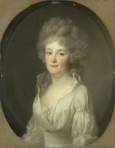 Portrait Of Johanna Ferdinanda Van Collen Wife Of Salomon Rendorp