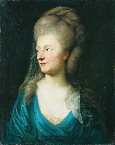 Portrait Of Johanna Henriette Louise Countess Of Bestucheff Rumin Nee Von Carlowitz 1717 1787