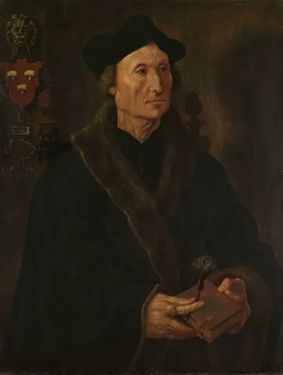 Portrait Of Johannes Colmannus Rector Of The Convent Of St Agatha At Delft
