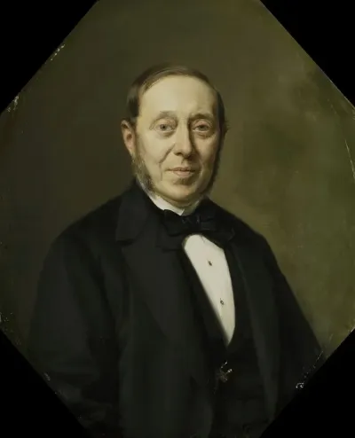 Portrait Of Johannes Cornelis Van Pappelendam 1810 1884 Artist And Art Dealer Superintendent Of The Van Der Hoop Museum