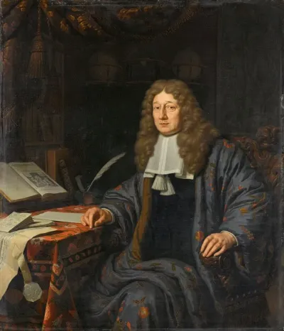 Portrait Of Johannes Hudde 1628 1704 Burgomaster Of Amsterdam
