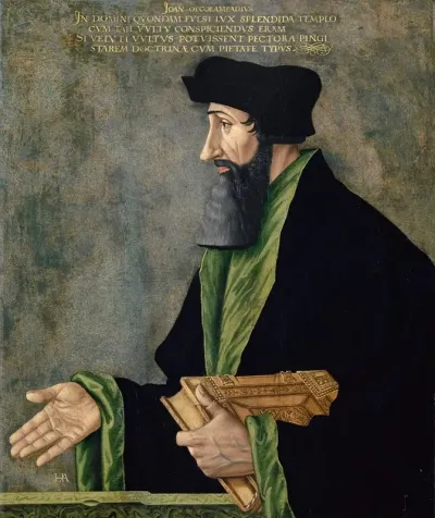 Portrait Of Johannes Oekolampad