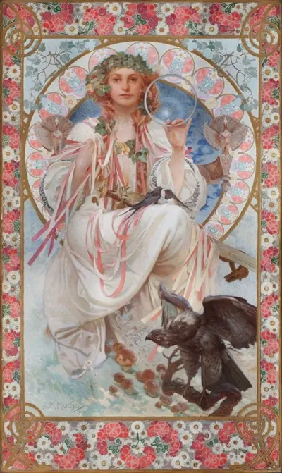 Portrait Of Josephine Crane Bradley As Slavia