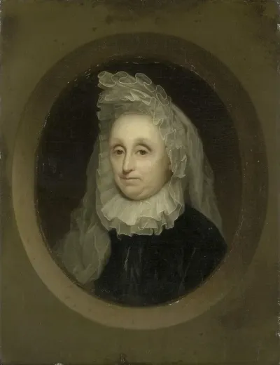 Portrait Of Josnia Parduyn 1642 1718 Second Wife Of Aernout Van Citters